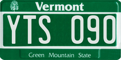 VT license plate YTS090