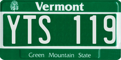 VT license plate YTS119