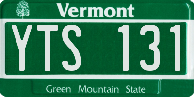 VT license plate YTS131