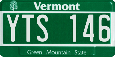 VT license plate YTS146