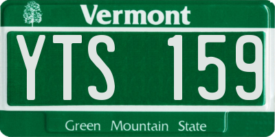 VT license plate YTS159