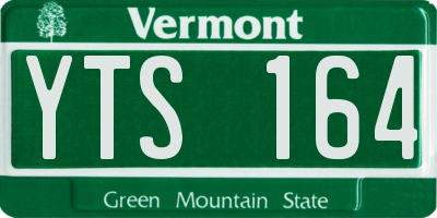 VT license plate YTS164