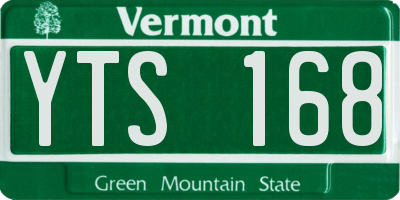 VT license plate YTS168