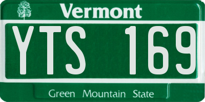 VT license plate YTS169