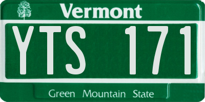 VT license plate YTS171