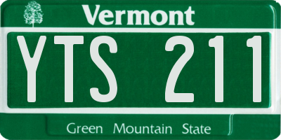 VT license plate YTS211