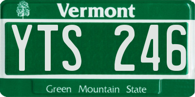 VT license plate YTS246