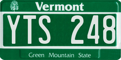 VT license plate YTS248