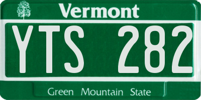 VT license plate YTS282