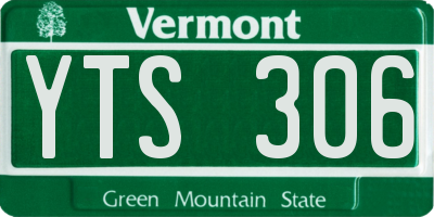 VT license plate YTS306