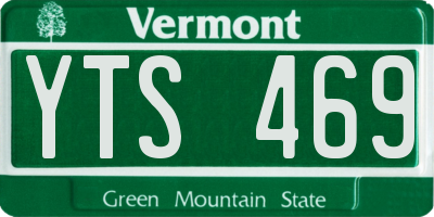 VT license plate YTS469
