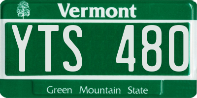 VT license plate YTS480