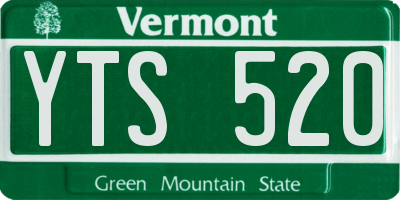 VT license plate YTS520