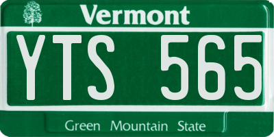 VT license plate YTS565