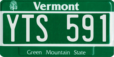 VT license plate YTS591