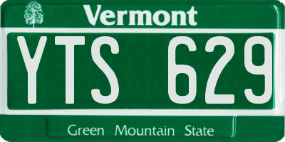 VT license plate YTS629
