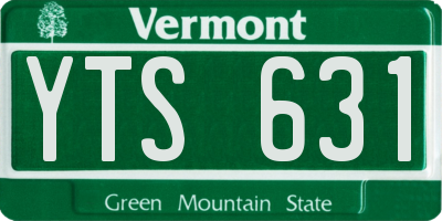 VT license plate YTS631