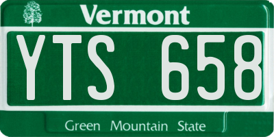 VT license plate YTS658