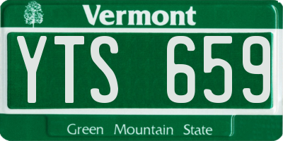 VT license plate YTS659
