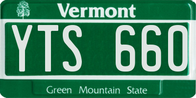 VT license plate YTS660