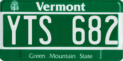 VT license plate YTS682