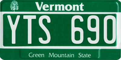 VT license plate YTS690
