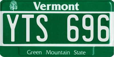 VT license plate YTS696