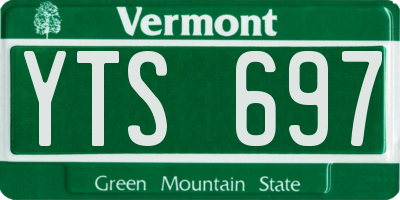 VT license plate YTS697