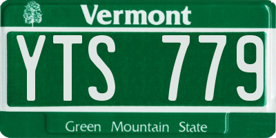 VT license plate YTS779