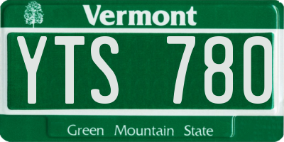 VT license plate YTS780