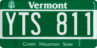 VT license plate YTS811