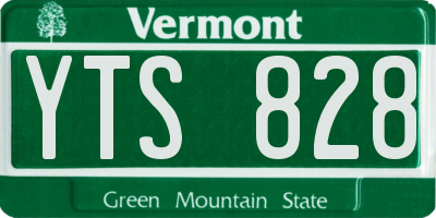 VT license plate YTS828