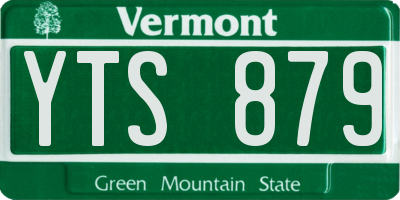 VT license plate YTS879