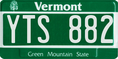 VT license plate YTS882