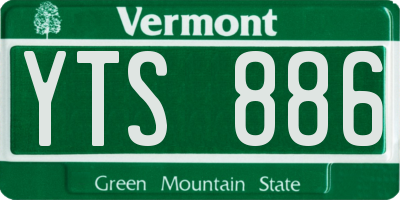 VT license plate YTS886