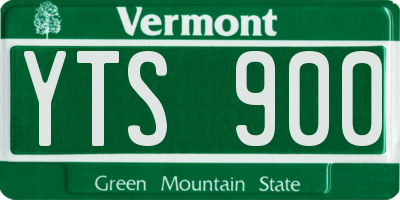 VT license plate YTS900