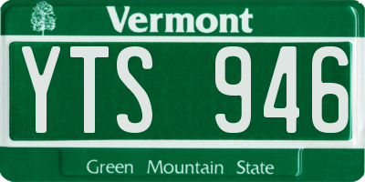 VT license plate YTS946
