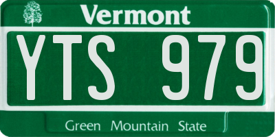 VT license plate YTS979