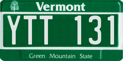 VT license plate YTT131