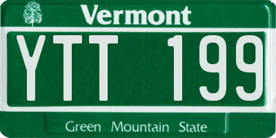 VT license plate YTT199