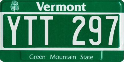 VT license plate YTT297