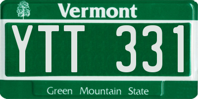 VT license plate YTT331