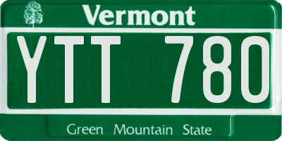 VT license plate YTT780