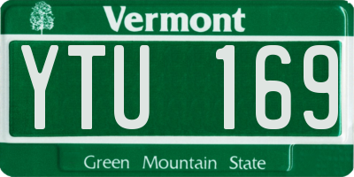 VT license plate YTU169