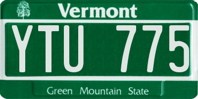 VT license plate YTU775