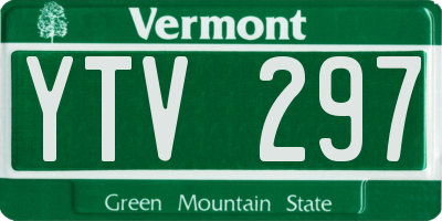 VT license plate YTV297