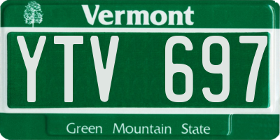 VT license plate YTV697