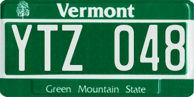VT license plate YTZ048