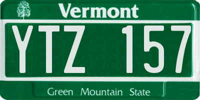 VT license plate YTZ157