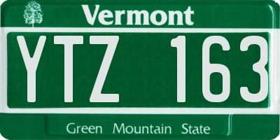 VT license plate YTZ163